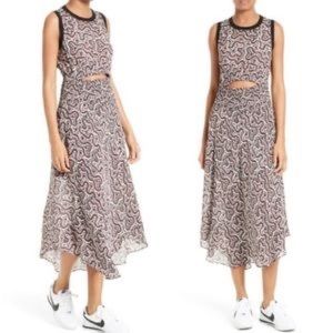 A.L.C. Paisley Printed Silk Sandra Dress (Size 4)